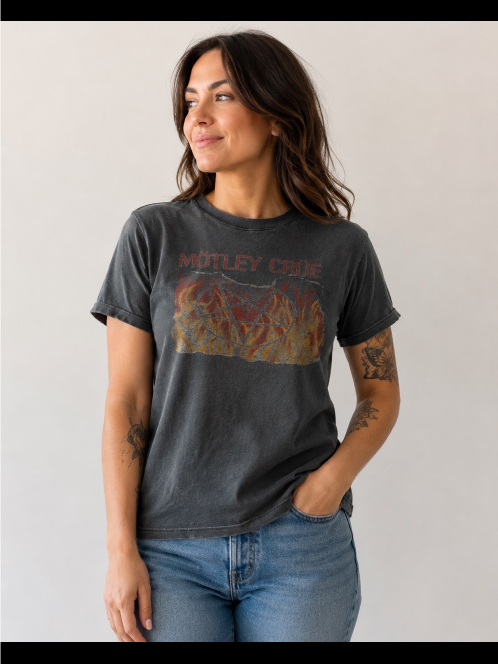 Trunk Ltd Vintage Motley Crue Cut For Woman.No Offers If You Want It Buy It